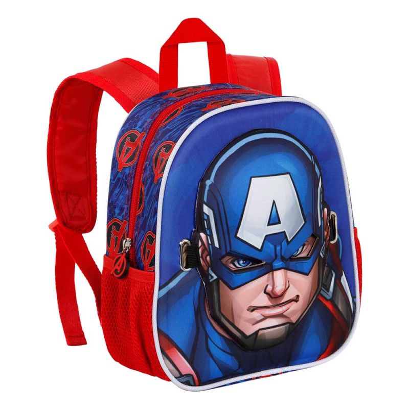 CAPITAN AMERICA малка раница с маска