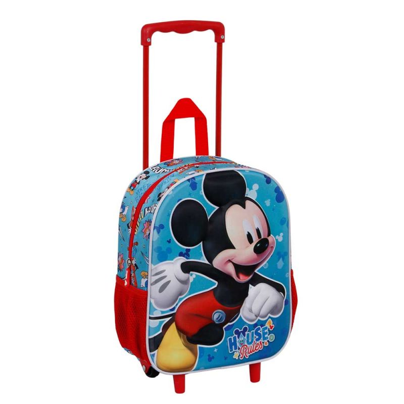 MICKEY House 3D малка раница с колела