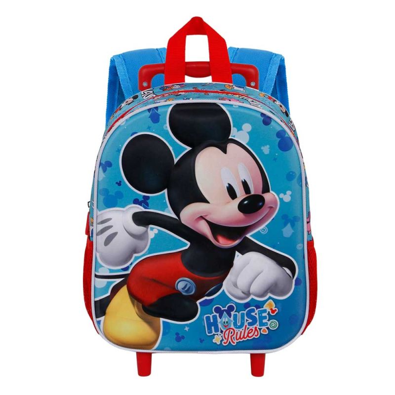 MICKEY House 3D малка раница с колела