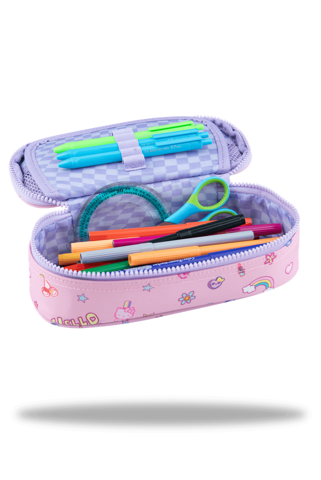 Ученически несесер Coolpack - Campus - Hello Kitty Pastel Pink