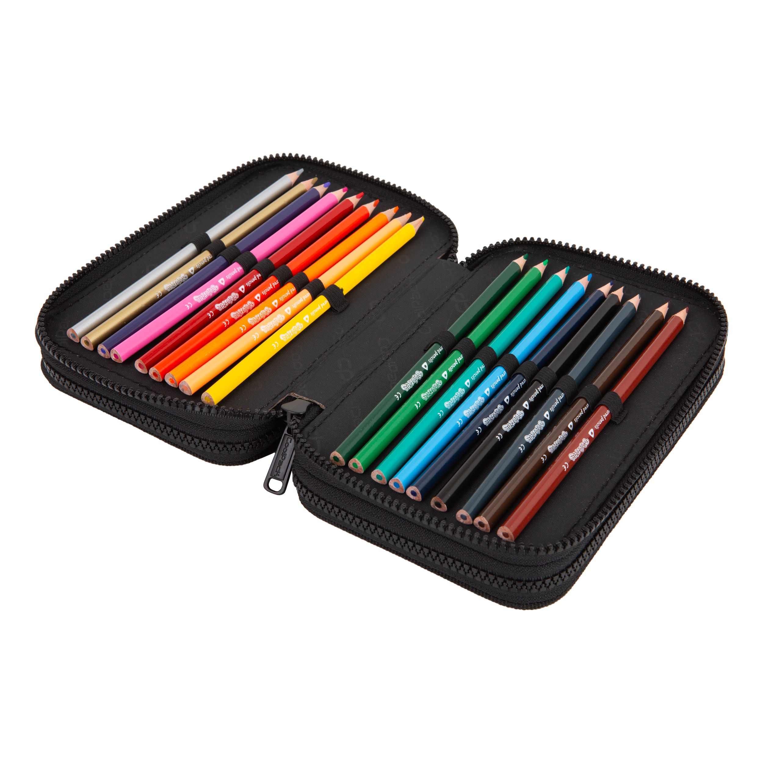 Ученически несесер с пособия Coolpack - Jumper 3 - DAISY BLACK