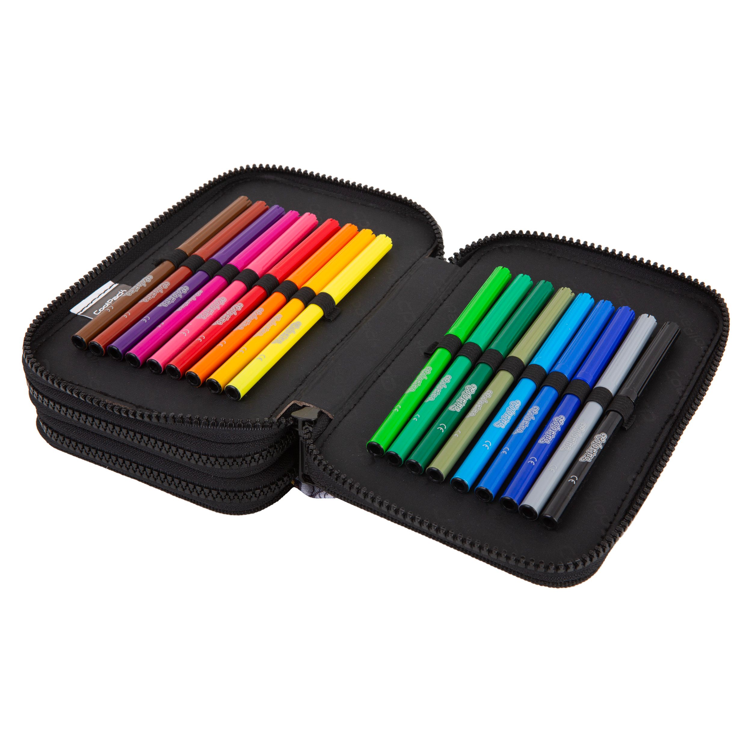 Ученически несесер с пособия Coolpack - Jumper 3 - DAISY BLACK